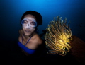   Ai FutakiGuinness World Records Longest Distance swam cave one breath fins 100m first woman without 90m HUMAN she kindly accept pose me. me  